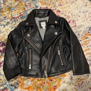 Toddler Gap Faux Black Leather Jacket